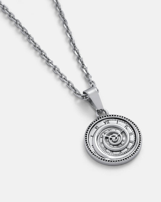 Infinite Clock Pendant Necklace