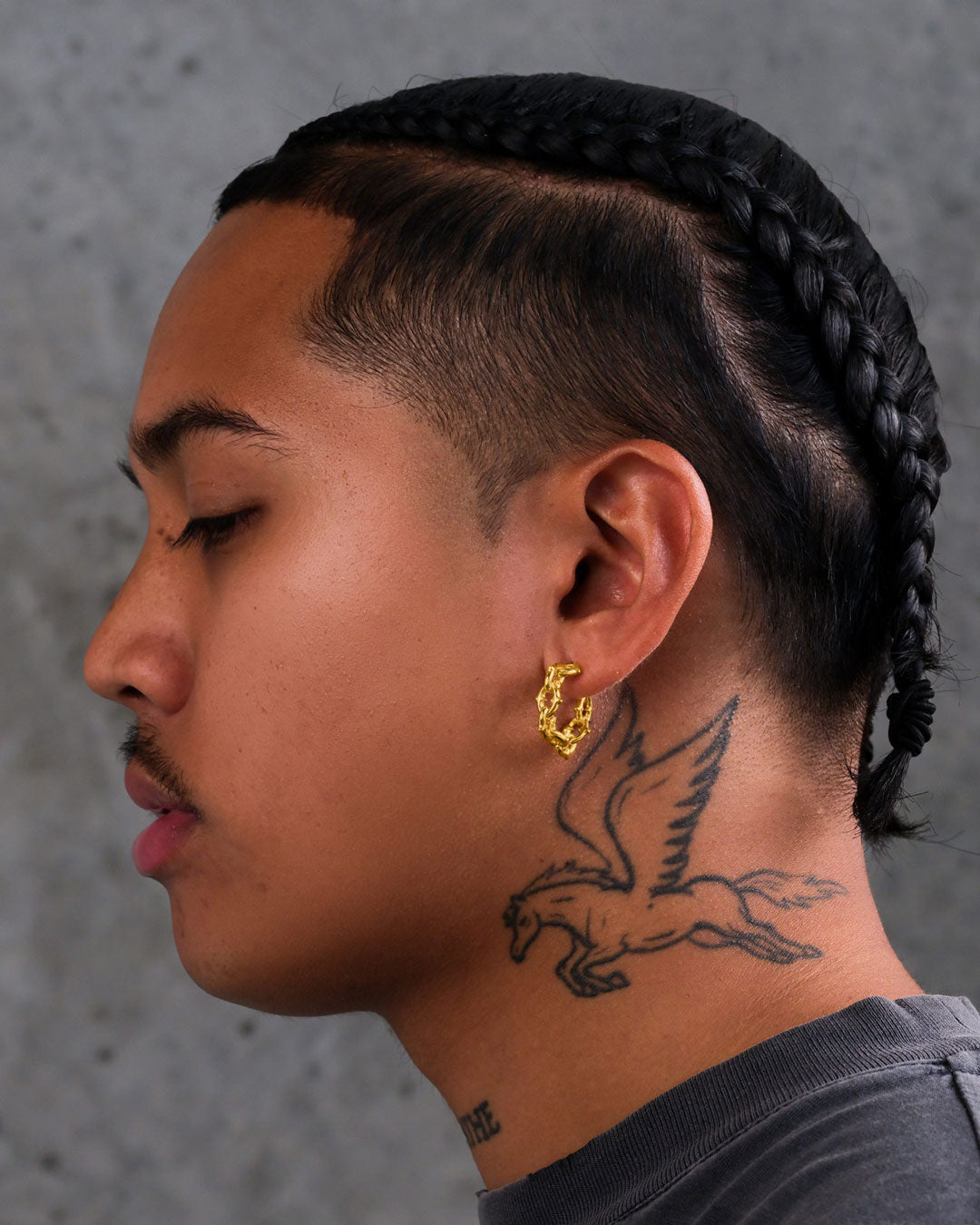 "The Cathedral" Hoop Earrings (Gold)