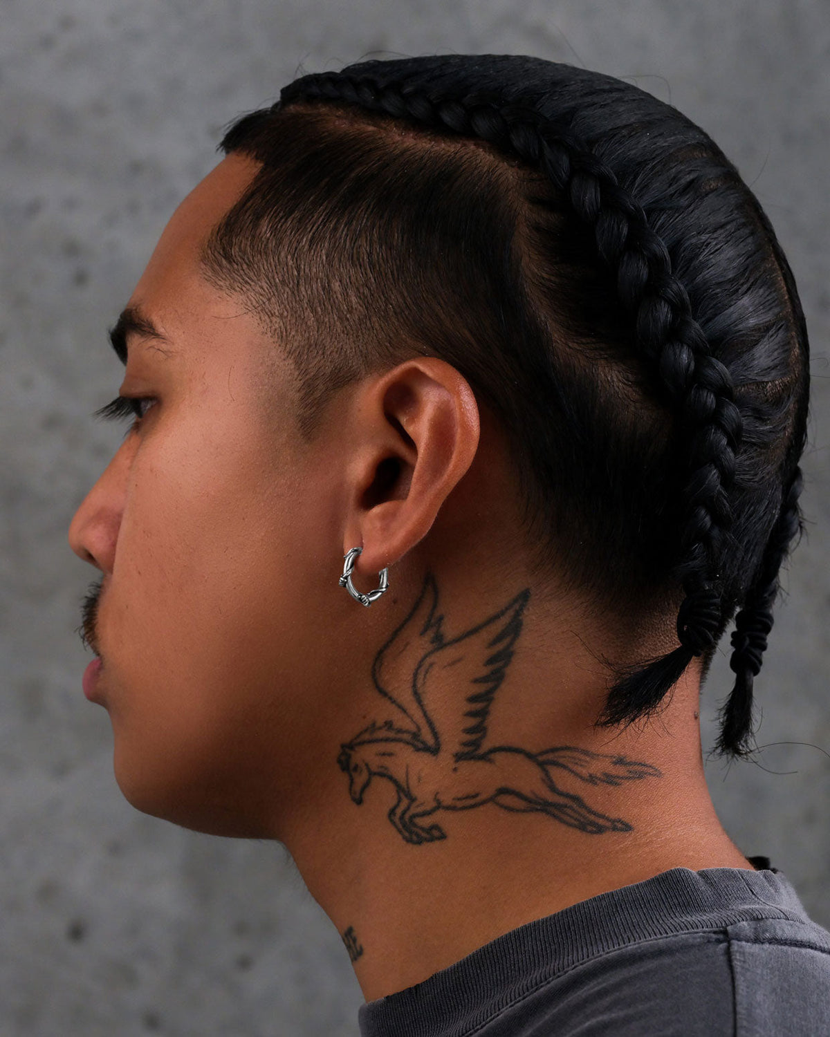 Barbed Wire Hoop Earrings