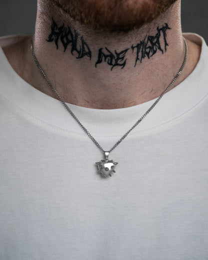 Mini "Love Hurts" Spiked Heart Pendant
