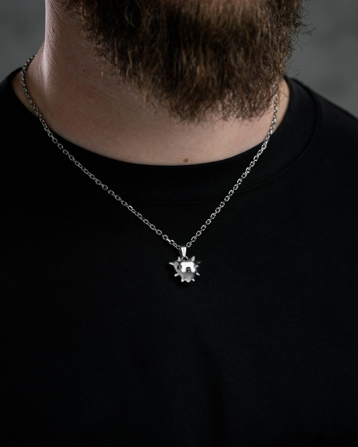 Mini "Love Hurts" Spiked Heart Pendant