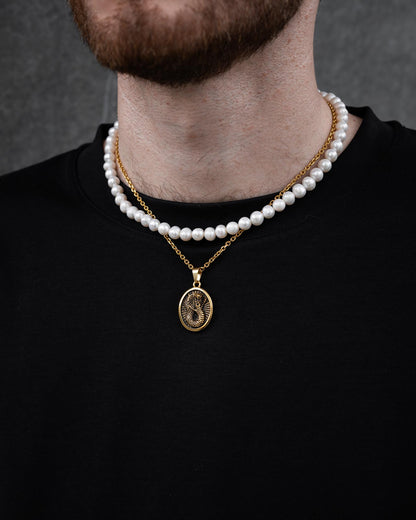 Pearl Set (Custom Pendant Choice) (Gold)
