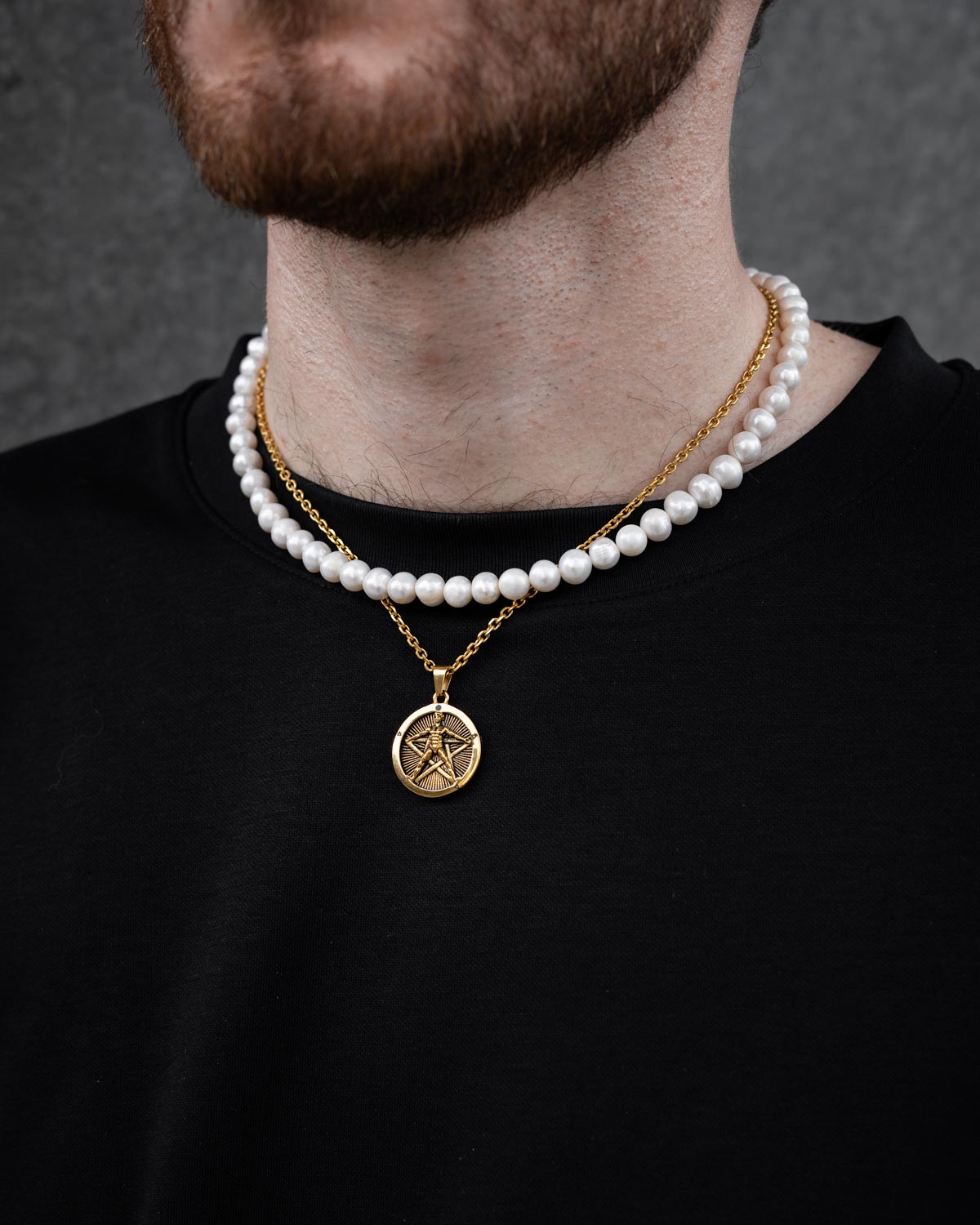 Pearl Set (Custom Pendant Choice) (Gold)