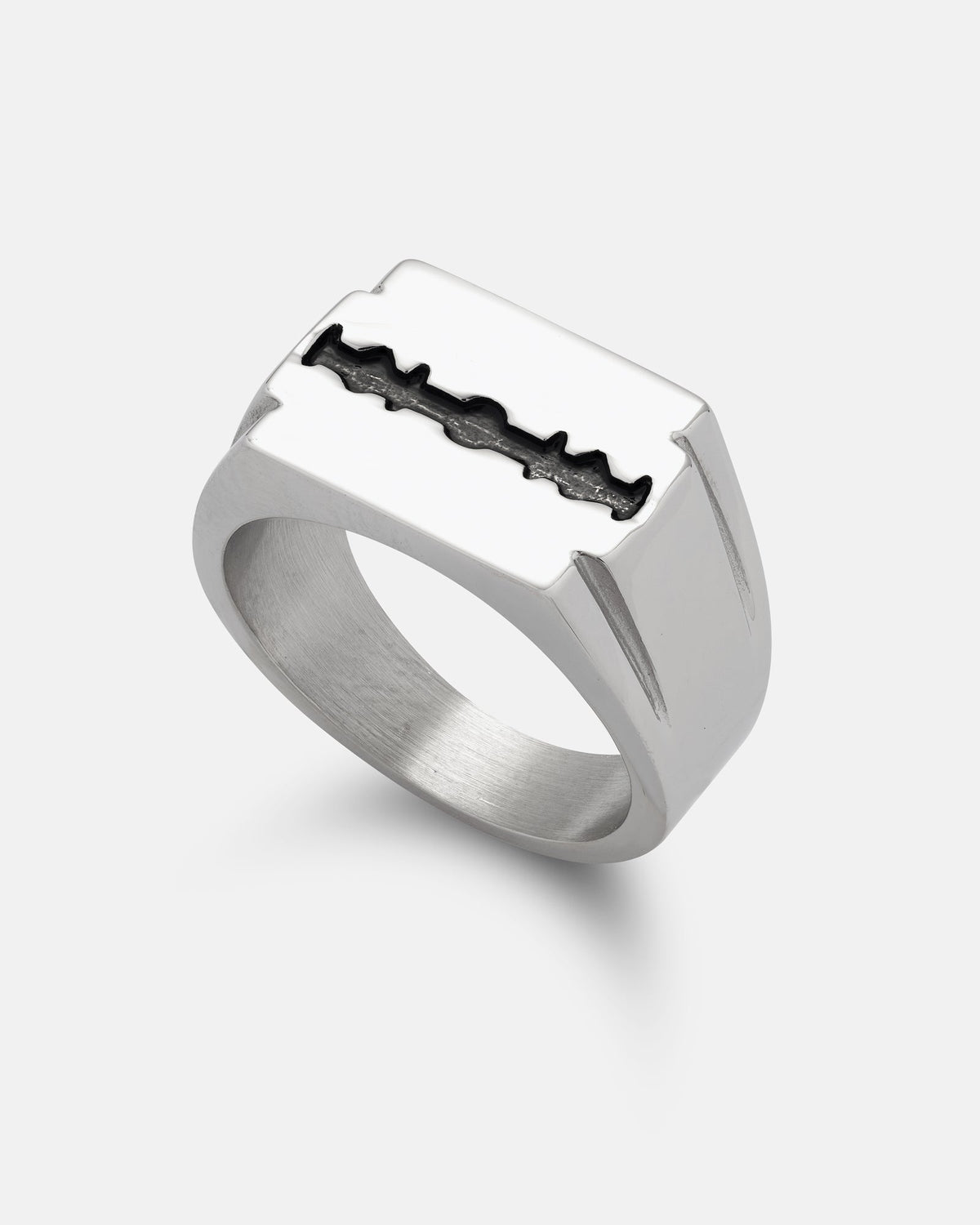 Razor Blade Signet Ring