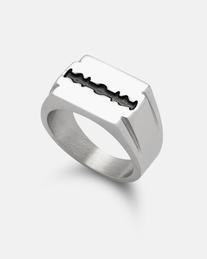 Razor Blade Signet Ring