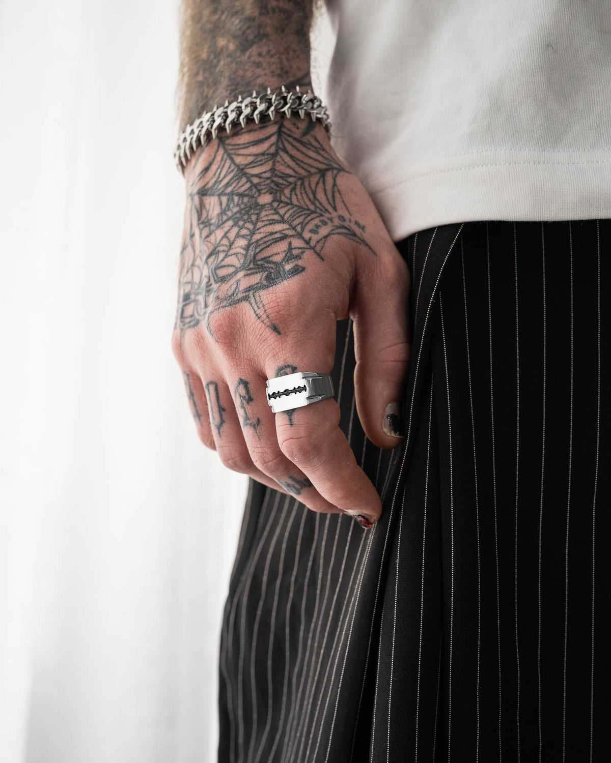 Razor Blade Signet Ring