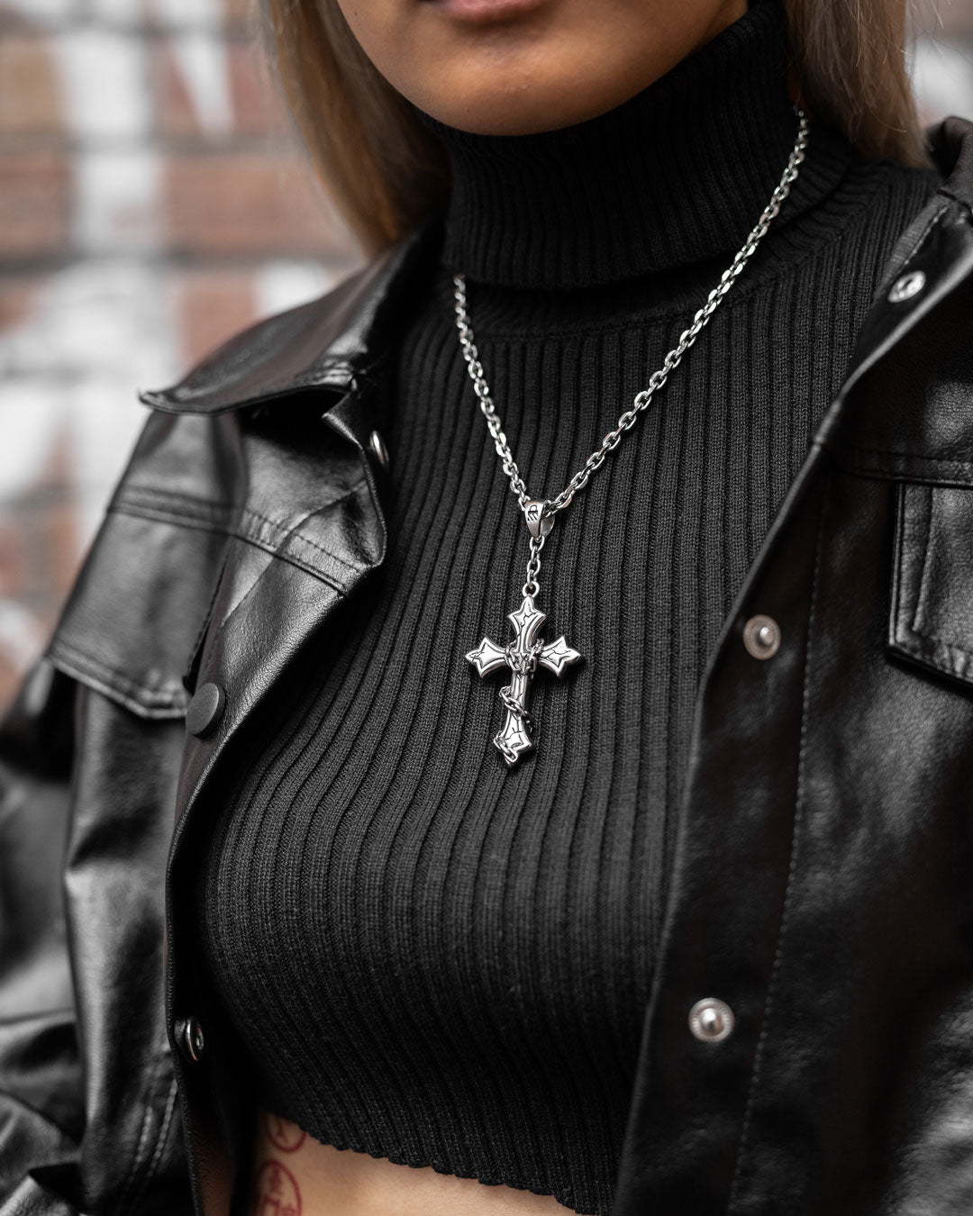 "The Ruins" Cross Pendant
