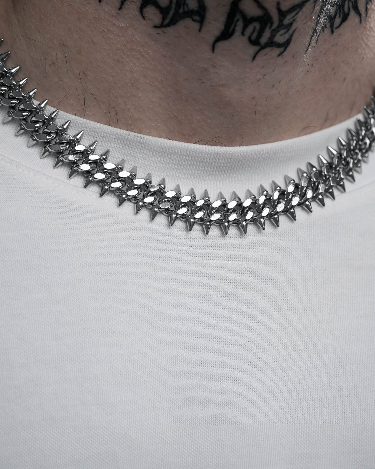 "Screwed Up" Spiked Cuban Chain