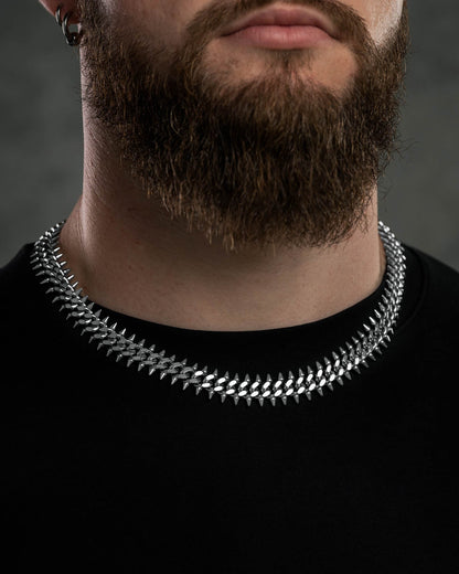 "Screwed Up" Spiked Cuban Chain
