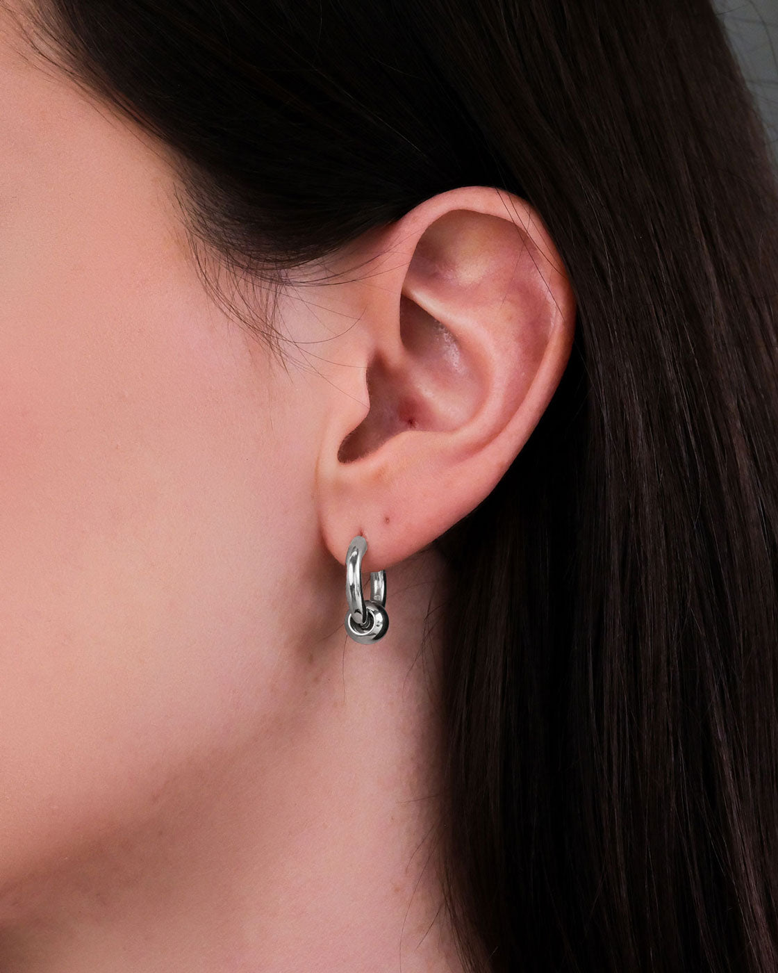 Ball Hoop Earrings