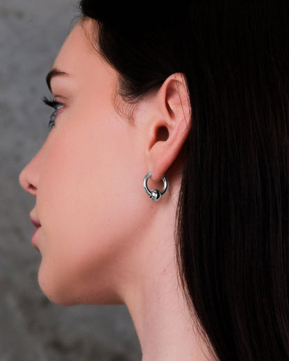 Ball Hoop Earrings