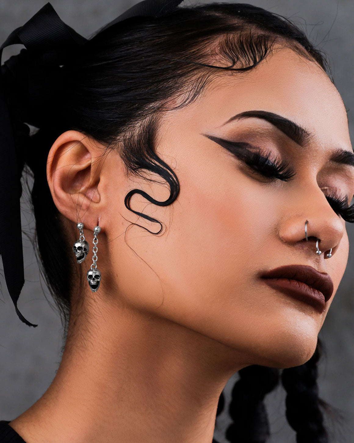 Skull Drop Earrings