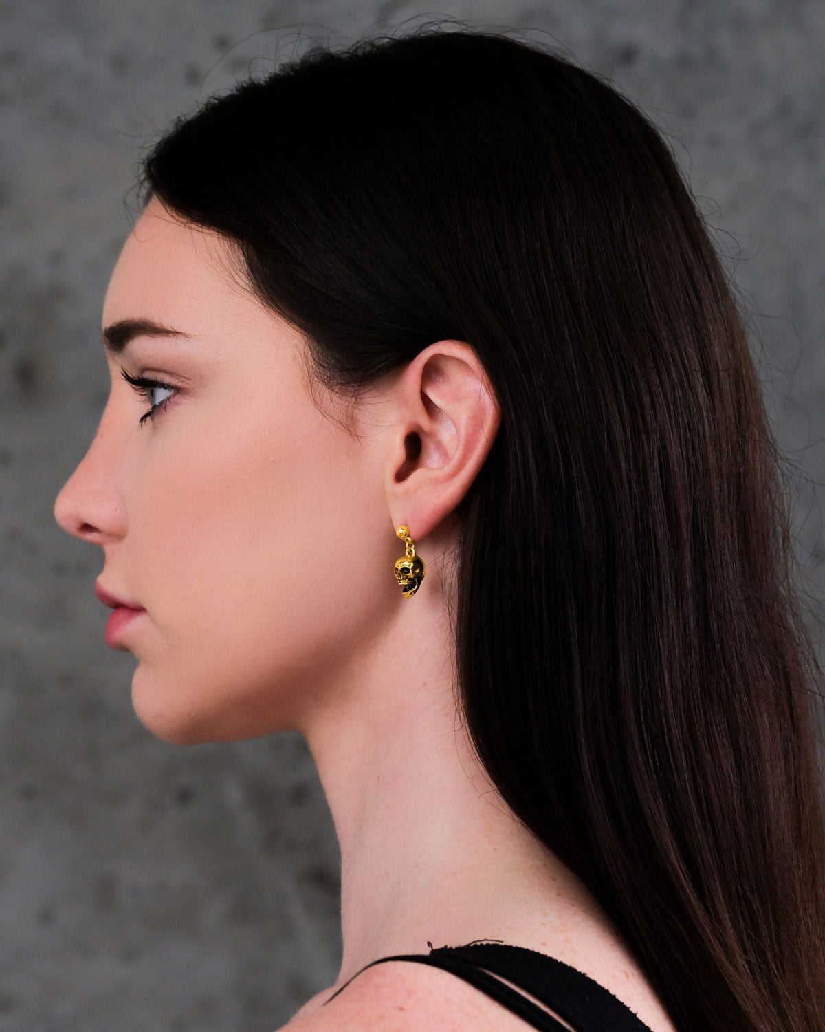 Skull Earrings (Gold)