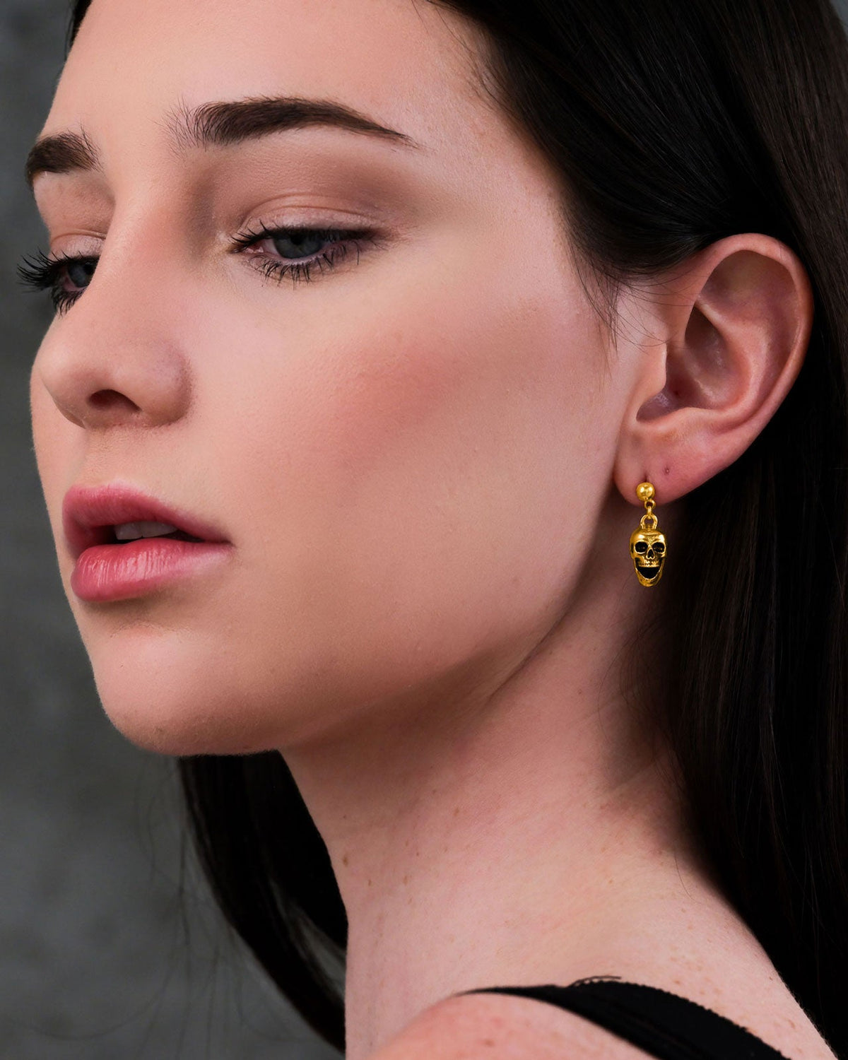 Skull Earrings (Gold)