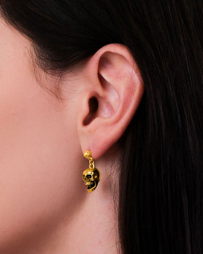 Skull Earrings (Gold)