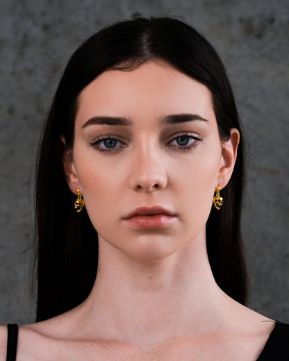 Skull Earrings (Gold)
