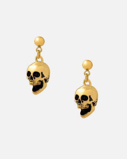 Skull Earrings (Gold)