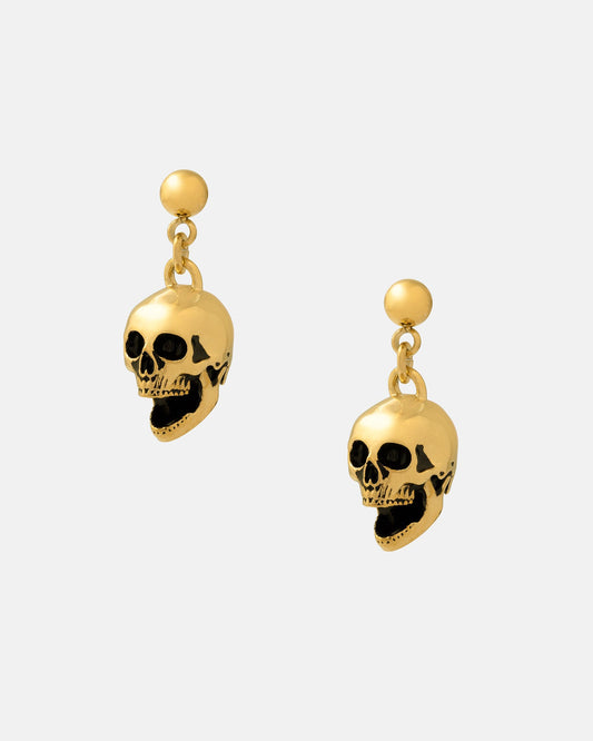 Skull Earrings (Gold)