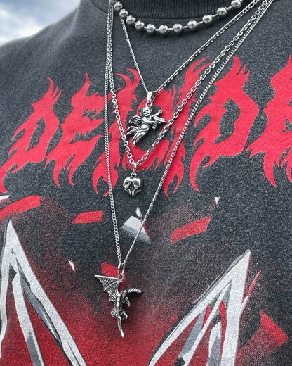 Skull Heart Pendant