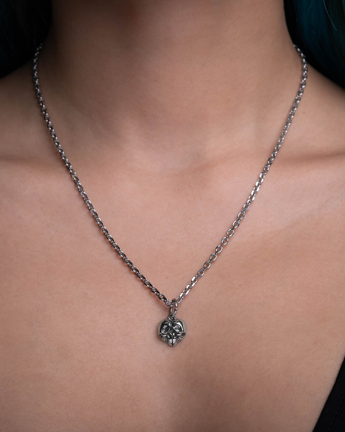 Skull Heart Pendant