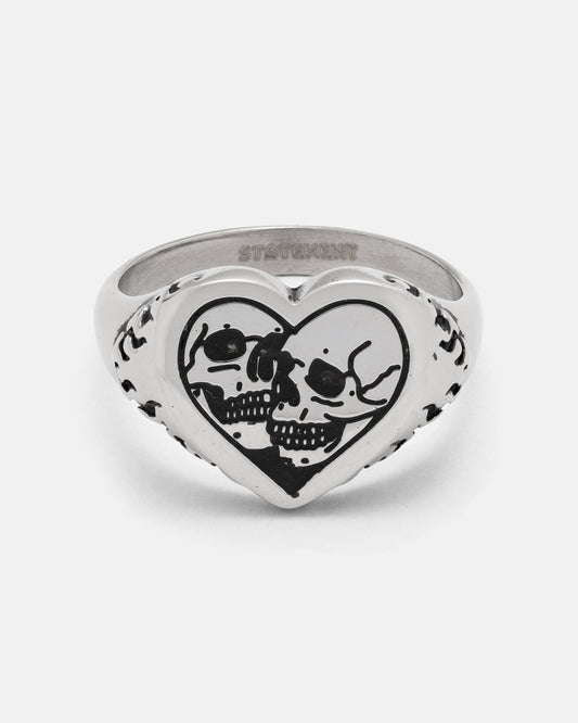 Skull Heart Ring