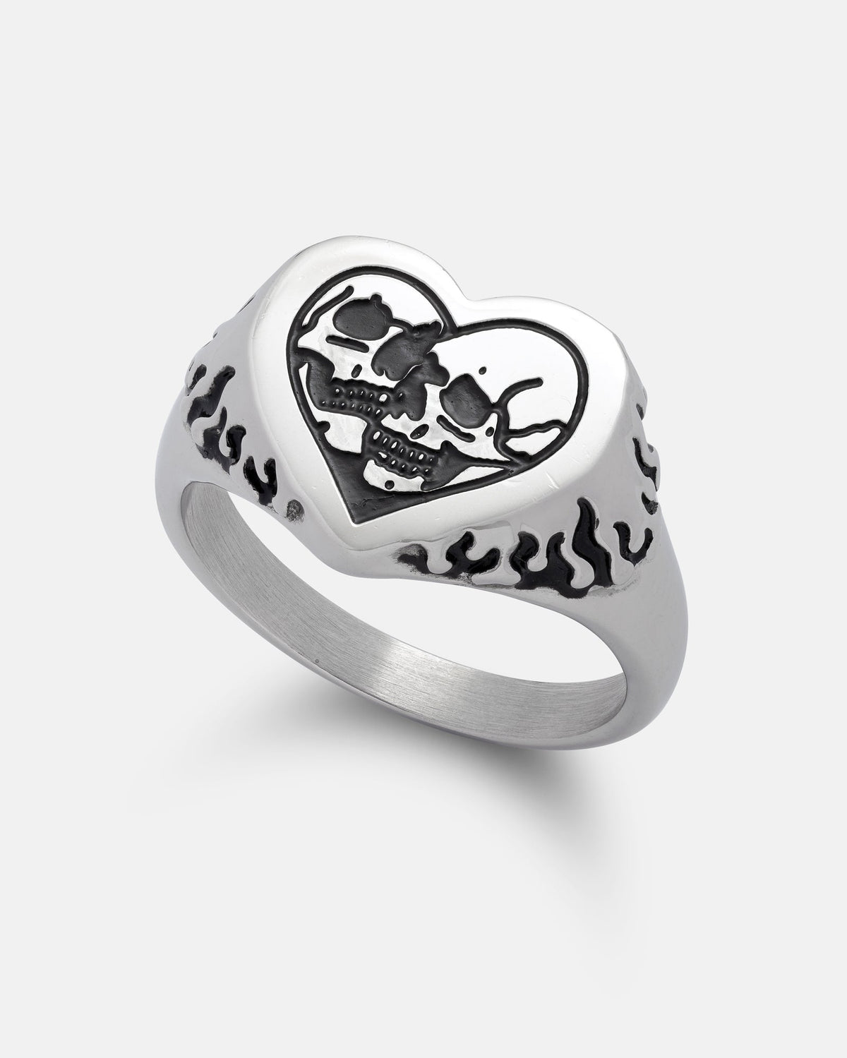 Skull Heart Ring