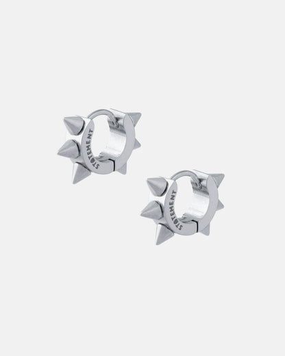 6mm Spiked Hoop Earrings