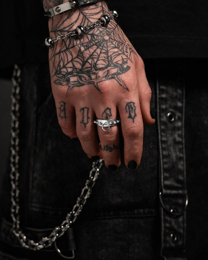 Spiked Dog Collar Ring
