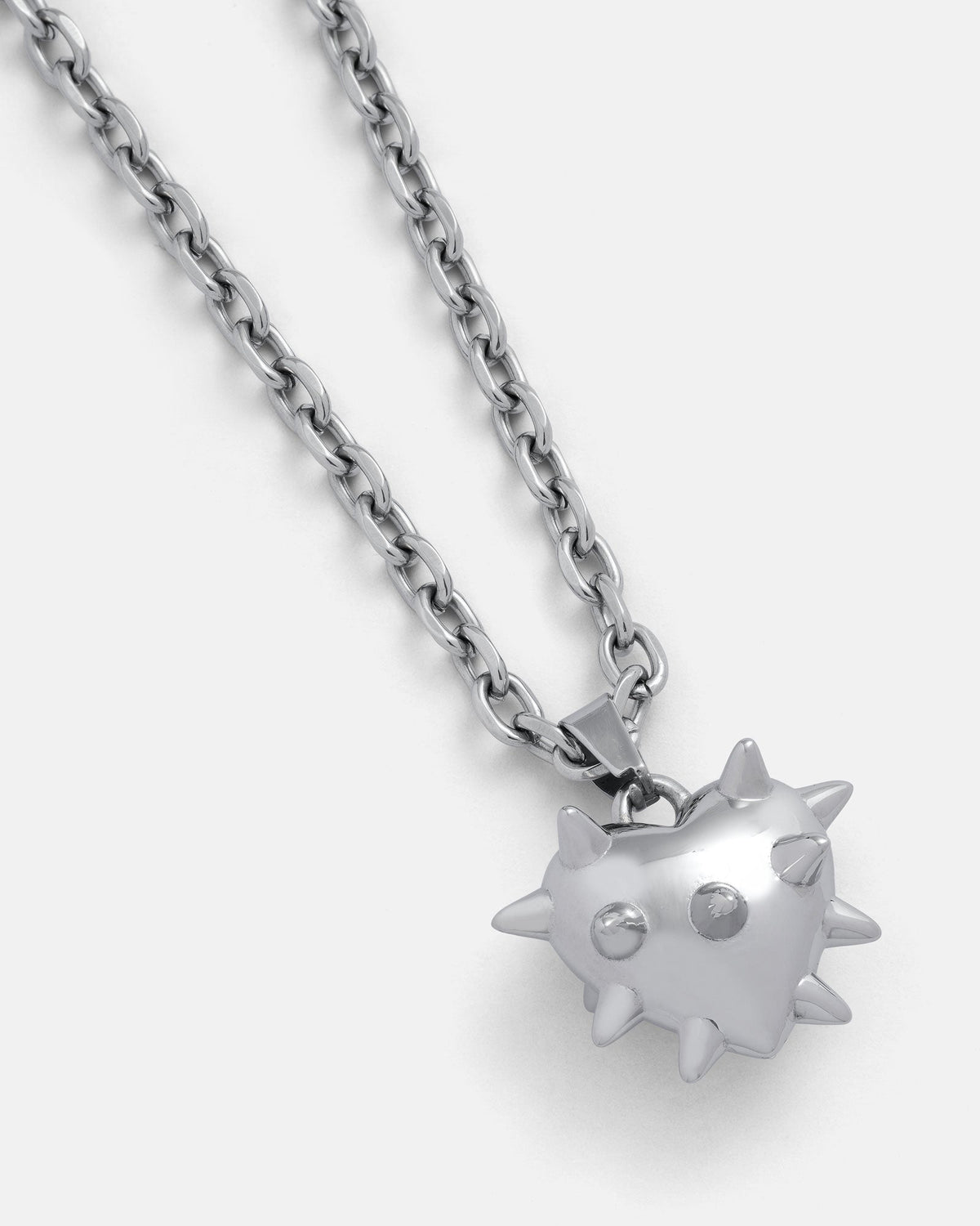"Love Hurts" Spiked Heart Pendant
