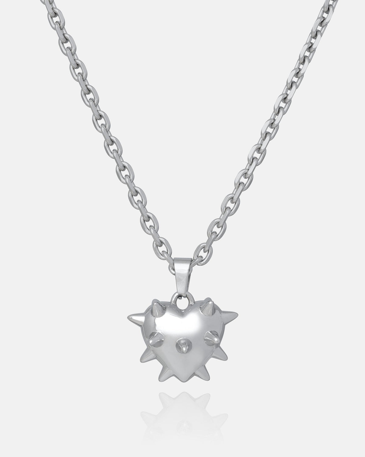 "Love Hurts" Spiked Heart Pendant