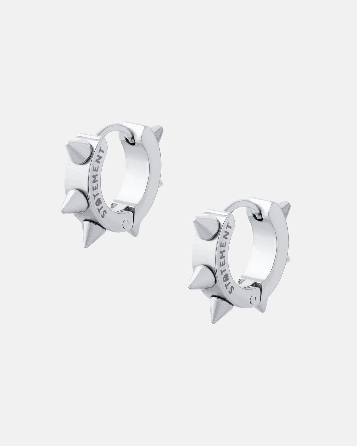 8mm Spiked Hoop Earrings