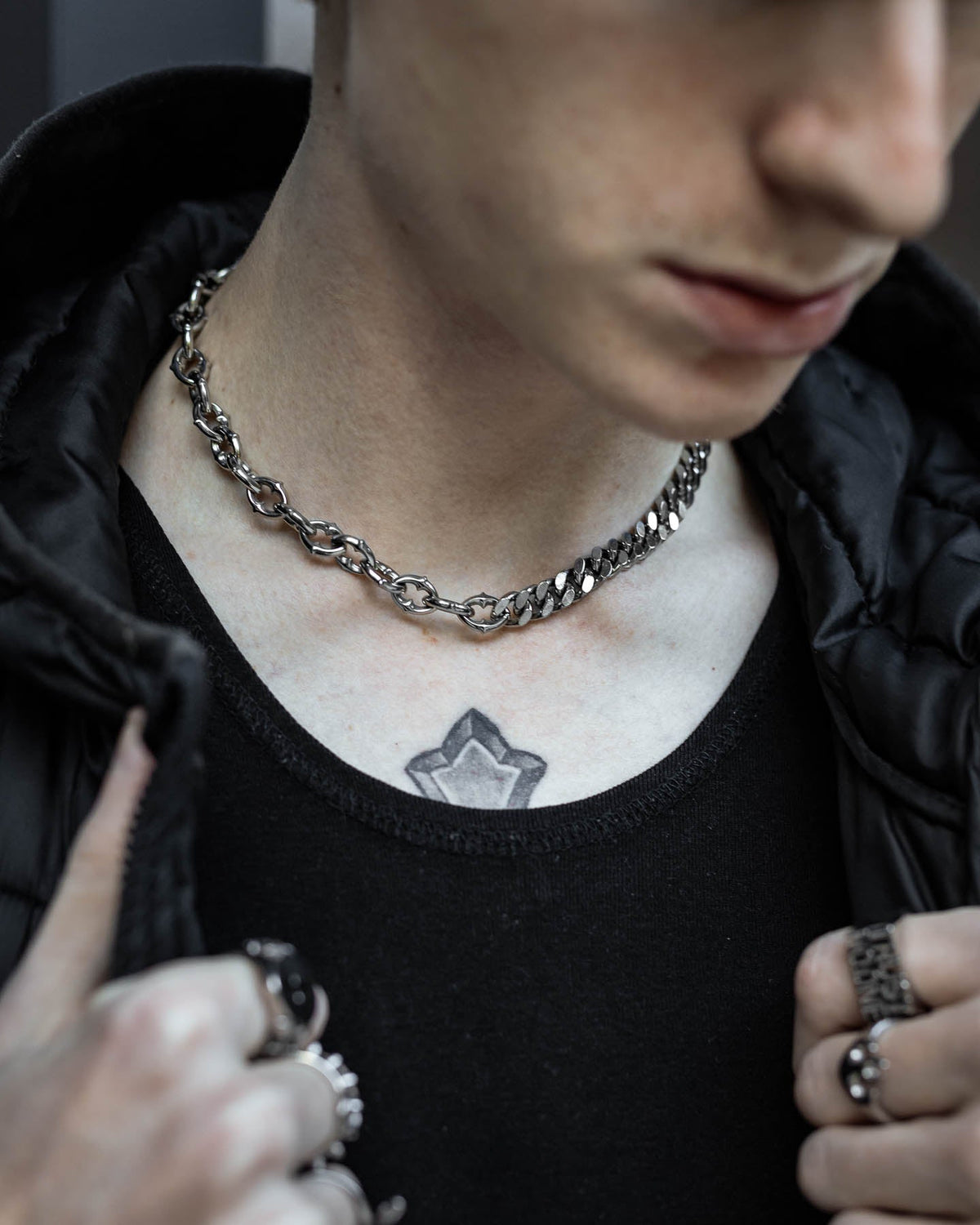 "Split" Cathedral Cuban Chain (Adjustable)