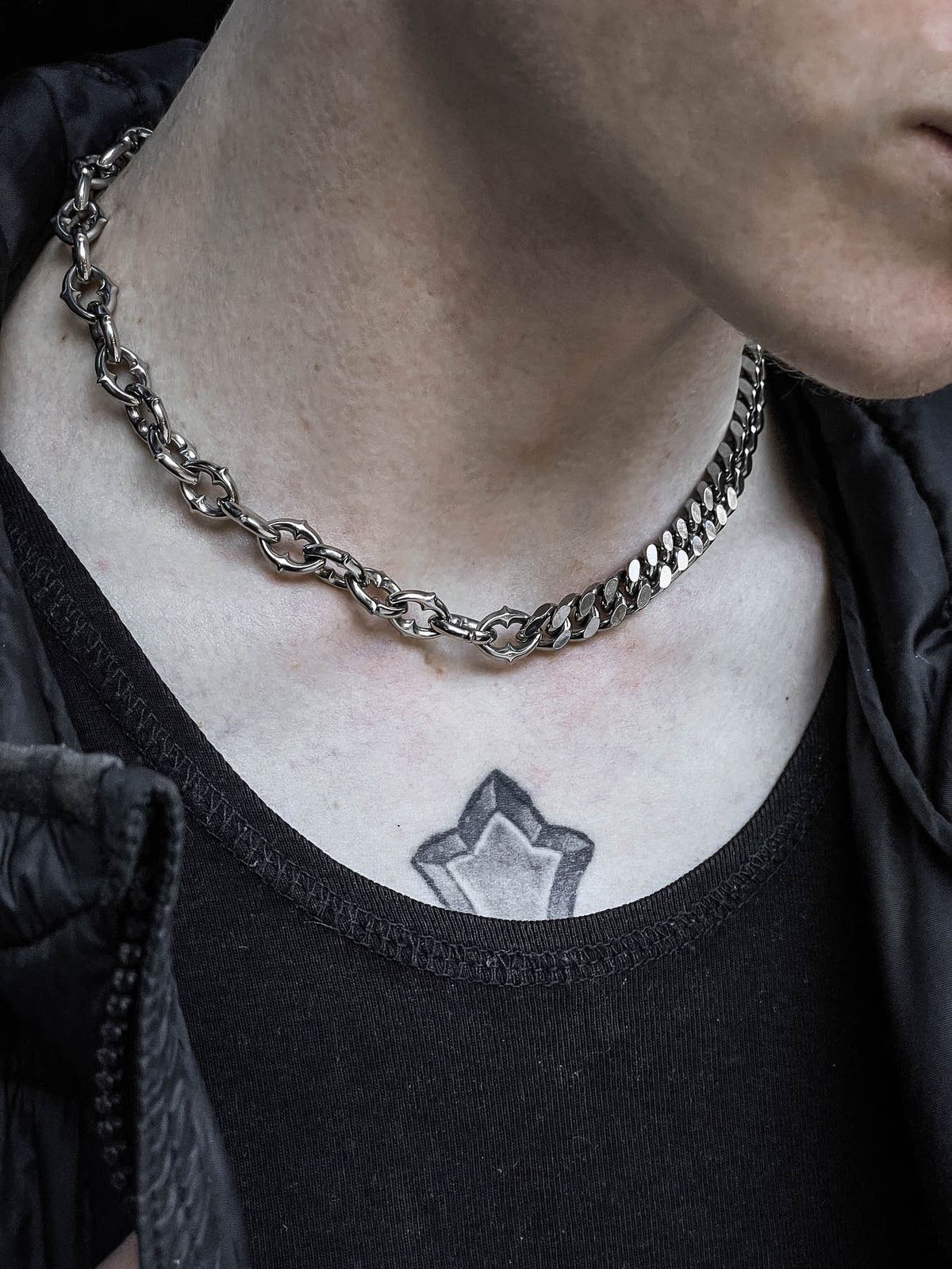 "Split" Cathedral Cuban Chain (Adjustable)