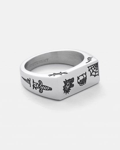 Tattoo Signet Ring