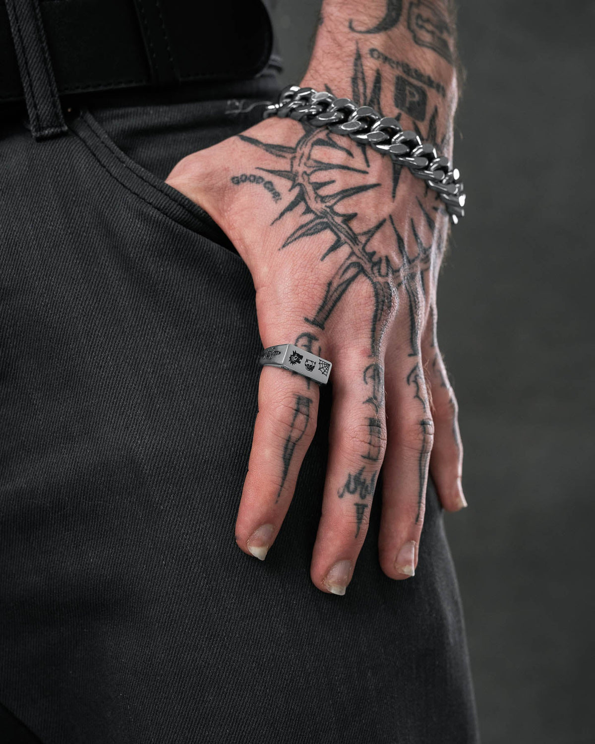 Tattoo Signet Ring